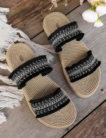 Slapi SHEIN, negru