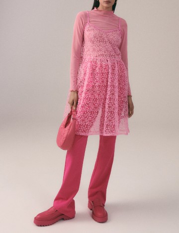 
						Rochie scurta Reserved, roz