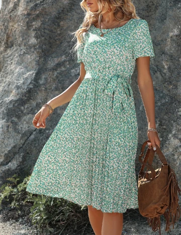 Rochie scurta SHEIN, verde Verde