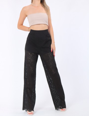 
						Pantaloni the frolic, negru