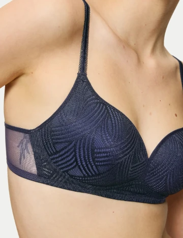 Sutien Triumph, bleumarin inchis Albastru