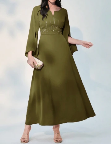 Rochie lunga SHEIN, verde