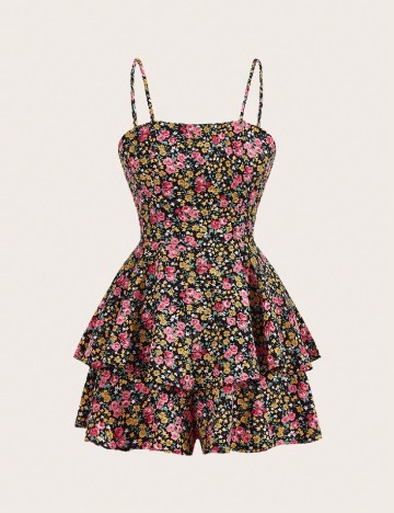 
						Salopeta SHEIN, floral print