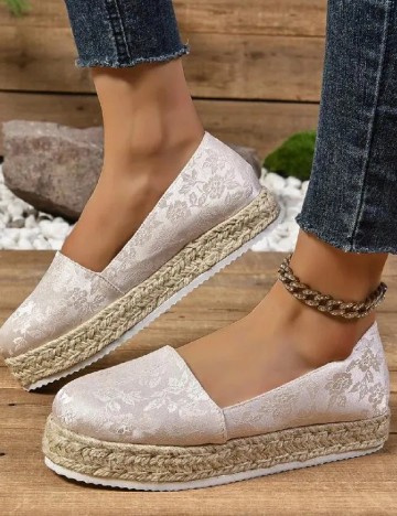 Espadrile SHEIN, crem