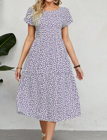 Rochie medie Emery Rose, mov Mov