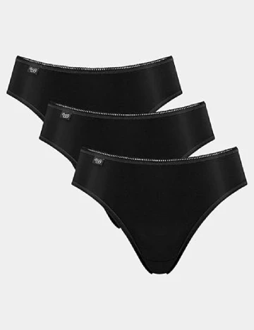 Set chiloti 3 perechi Sloggi by Triumph, negru Negru