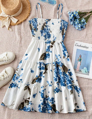 Rochie scurta SHEIN, floral print