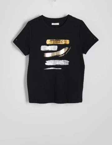 Tricou Reserved, negru