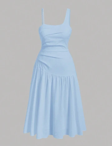 Rochie medie SHEIN CURVE, albastru