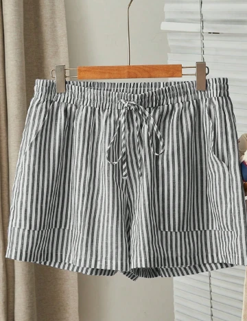 Pantaloni scurti SHEIN CURVE, gri