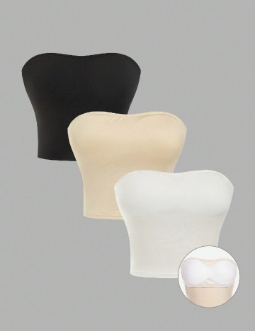 
						Set topuri 3 bucati SHEIN, mix culori