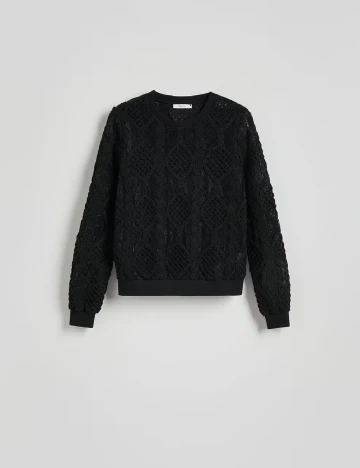 Bluza Reserved, negru