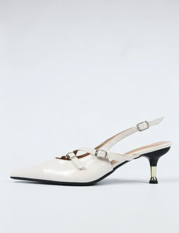 Pantofi SHEIN, ecru Crem