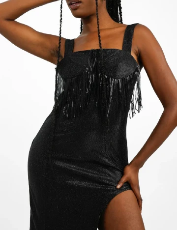 Rochie medie Labelrail x Juliette Foxx, negru Negru