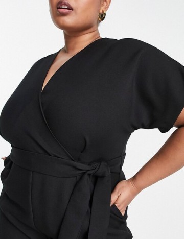 Salopeta Closet London Curve, negru