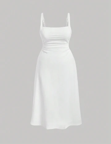 Rochie medie SHEIN CURVE, alb