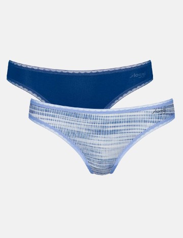 
						Set chiloti 2 perechi Sloggi by Triumph, albastru
