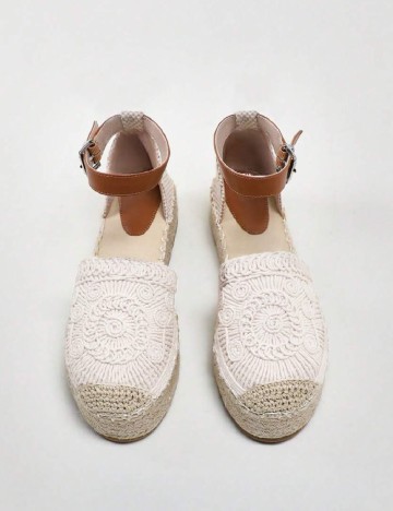 Espadrile SHEIN, alb