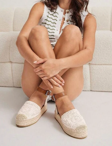 Espadrile SHEIN, alb