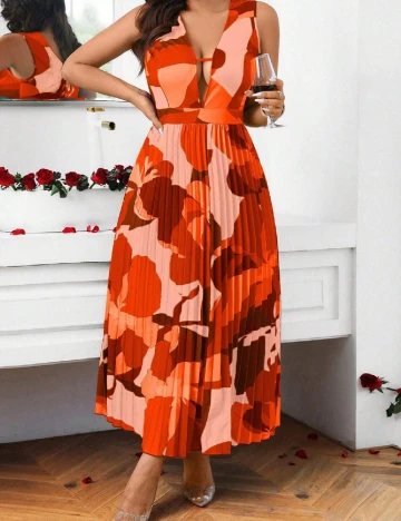 Rochie lunga SHEIN, portocaliu