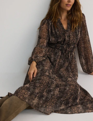 Rochie medie Reserved, animal print
