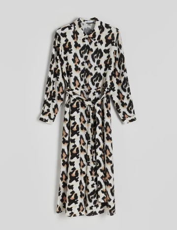 Rochie medie Reserved, animal print