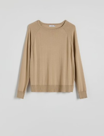 Bluza Reserved, maro deschis