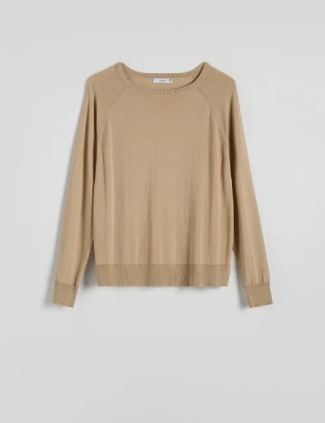 Bluza Reserved, maro deschis Maro