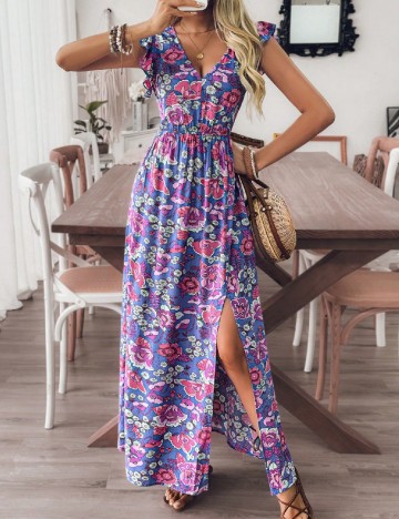 
						Rochie lunga SHEIN, floral print