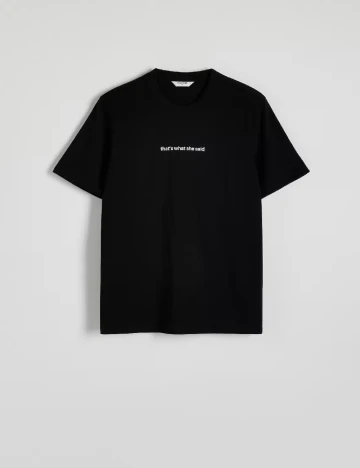 Tricou Reserved, negru