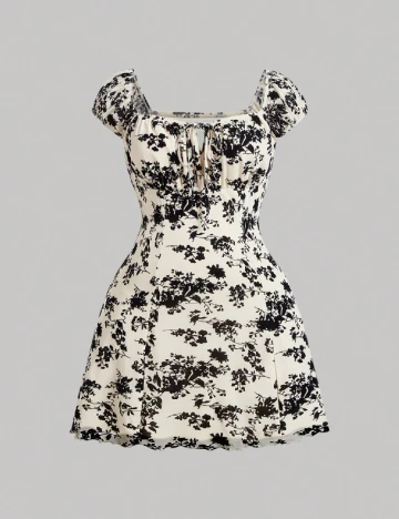 Rochie scurta SHEIN CURVE, crem