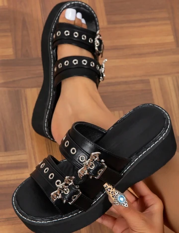 Saboti SHEIN, negru Negru