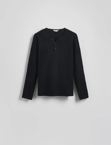 Bluza Reserved, negru Negru