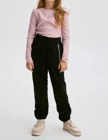 Pantaloni Reserved, negru