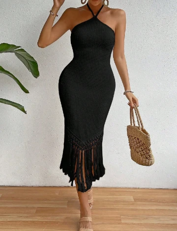 Rochie medie SHEIN, negru Negru