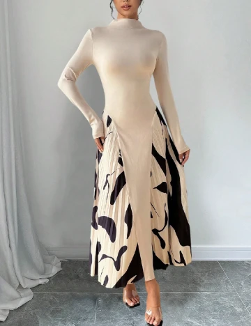Rochie lunga SHEIN, crem