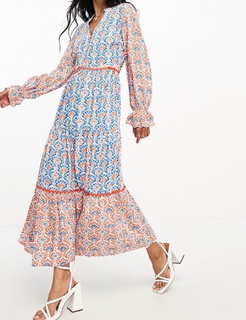Rochie lunga Never Fully Dressed, mix culori