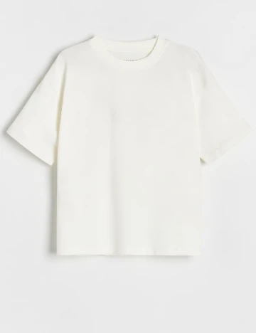 Tricou Oversize Reserved, alb