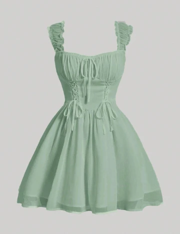 Rochie scurta SHEIN, verde Verde