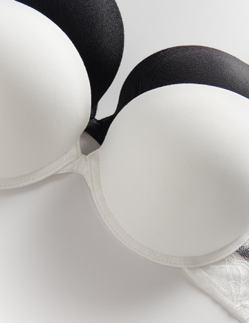 Set sutiene 2 bucati Reserved, alb/negru
