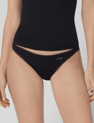 Set chiloti 2 perechi Sloggi by Triumph, negru Negru