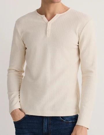 Bluza Reserved, crem Crem