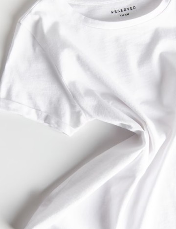 Tricou Reserved, alb