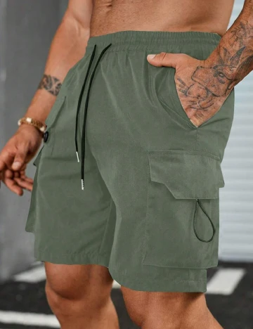Pantaloni scurti SHEIN, verde Verde