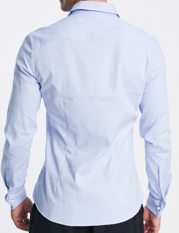 Camasa Asos Plus Size Men, albastru Albastru