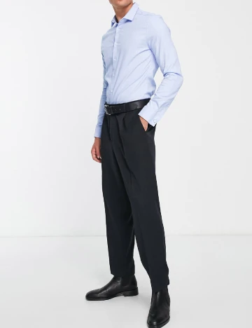 Camasa Asos Plus Size Men, albastru Albastru