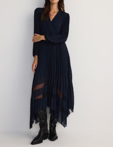
						Rochie lunga Reserved, bleumarin inchis