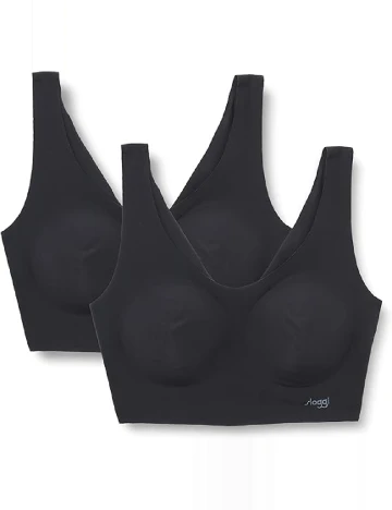 Set bustiere 2 bucati Sloggi by Triumph, negru Negru