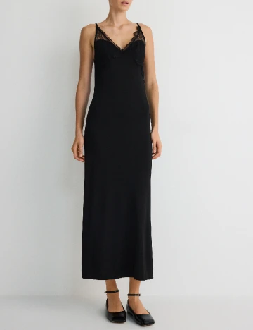 Rochie medie Reserved, negru Negru