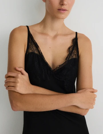 Rochie medie Reserved, negru Negru